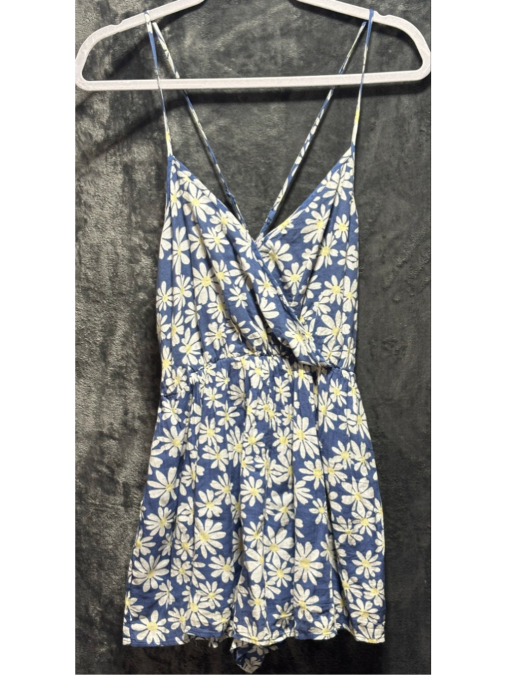 American Eagle Boho Floral Daisy Open Back Romper Playsuit NWT XS